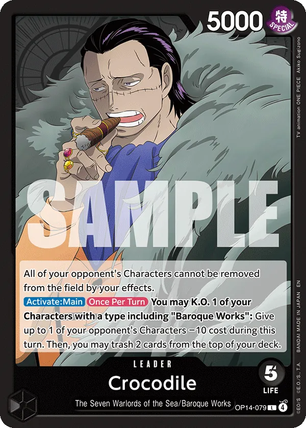Crocodile - OP14-079 card