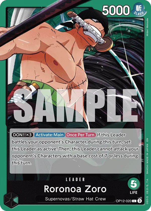 Roronoa Zoro card
