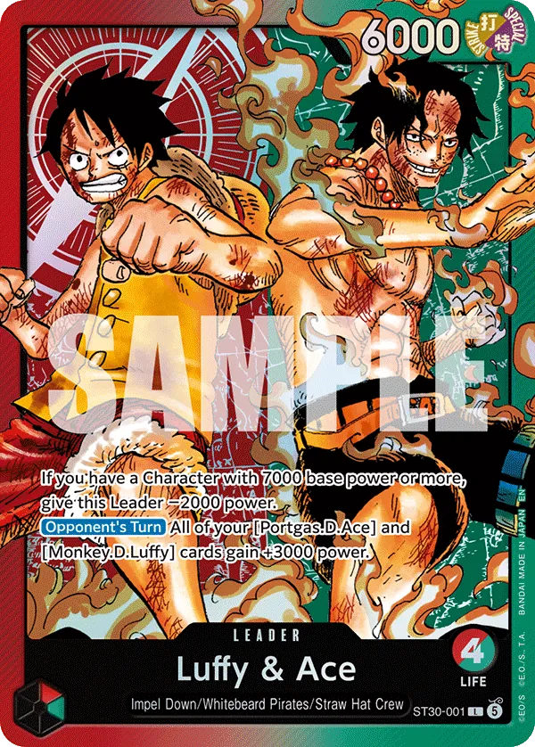 Luffy & Ace card