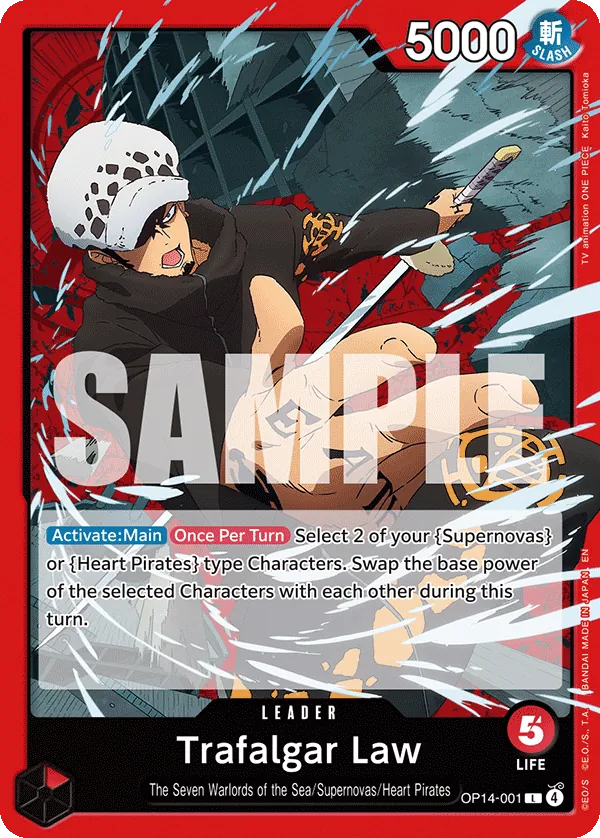 Trafalgar Law - OP14-001 card