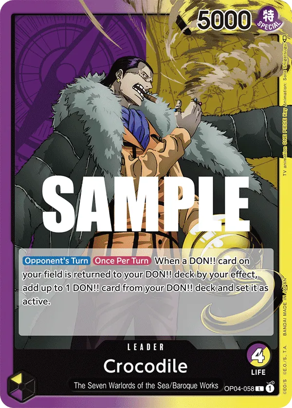 Crocodile card